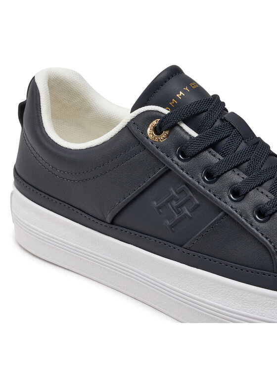 Tommy Hilfiger Tommy Hilfiger Laisvalaikio batai Essential Vulc Sneaker Monogram FW0FW07945 Tamsiai mėlyna
