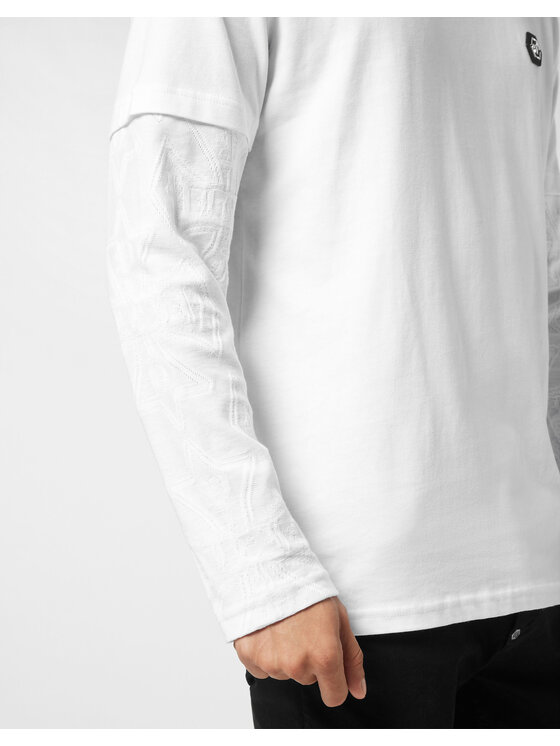 PHILIPP PLEIN PHILIPP PLEIN T-Shirt 26197 Biały Regular Fit