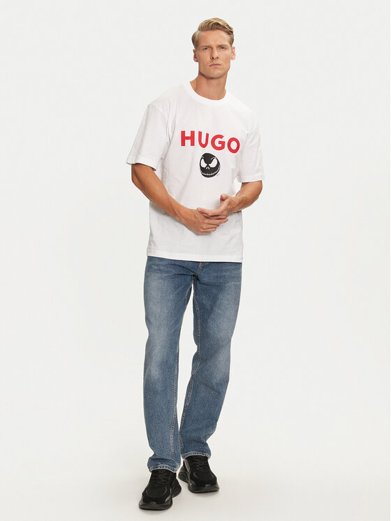 HUGO HUGO Tricou 50537986 Alb Regular Fit