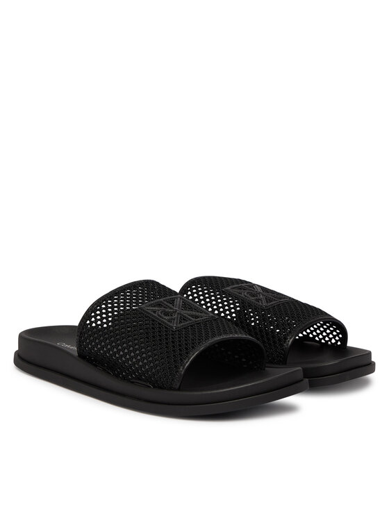 Calvin Klein Calvin Klein Šľapky Mesh Mule Slides HW0HW02889 Čierna
