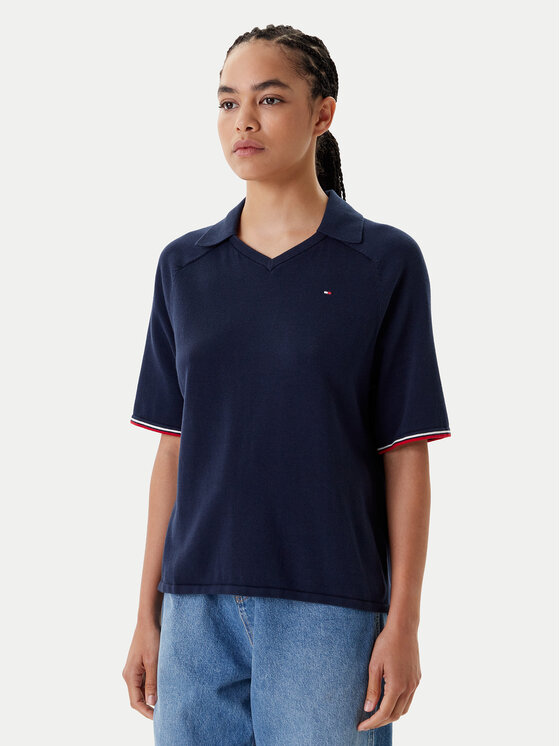 Tommy Hilfiger Polo WW0WW45694 Écru Regular Fit, taglia : M