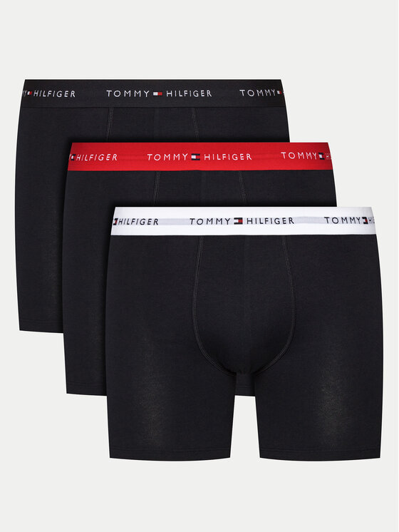 Tommy Hilfiger Tommy Hilfiger Sada 3 kusů boxerek UM0UM02765 Černá