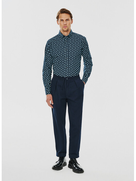 Pako Lorente Pako Lorente Koszula P24WN-1X-035 Granatowy Slim Fit