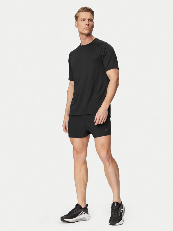 4F 4F Sportske kratke hlače 4FWSS24TFSHM489 Crna Regular Fit