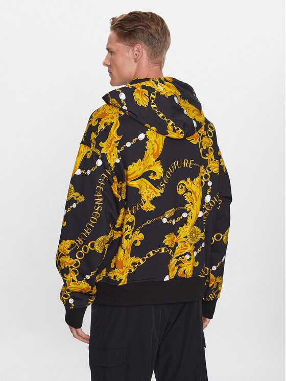 Versace Jeans Couture Versace Jeans Couture Majica dugih rukava 75GAI3C0 Crna Regular Fit