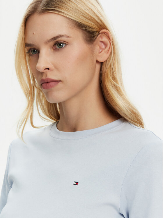 Tommy Hilfiger Tommy Hilfiger T-shirt New Cody WW0WW40587 Svijetloplava Slim Fit