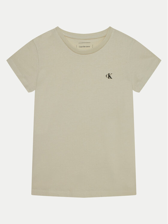 Calvin Klein Jeans Calvin Klein Jeans Súprava tričiek IG0IG01258 Kaki Slim Fit