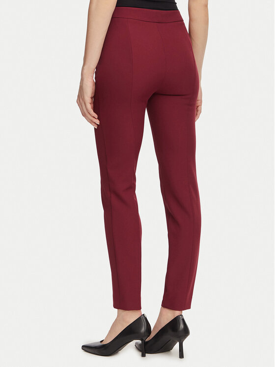 HUGO HUGO Spodnie materiałowe Hagonia-1 50539991 Czerwony ciemny Slim Fit