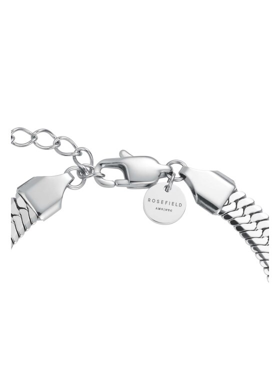 Rosefield Rosefield Bransoletka Snake Evolution Collection Srebrny
