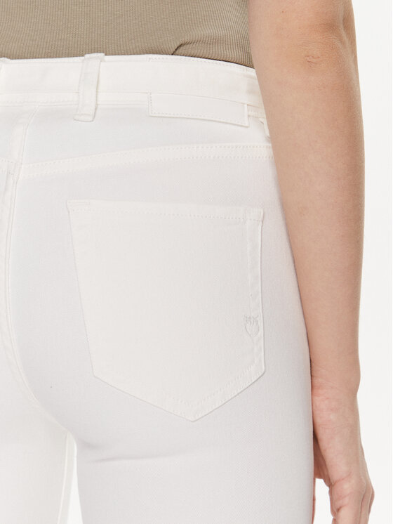 PINKO Pinko Jeans hlače Flora 100166 A1JM Bela Regular Fit