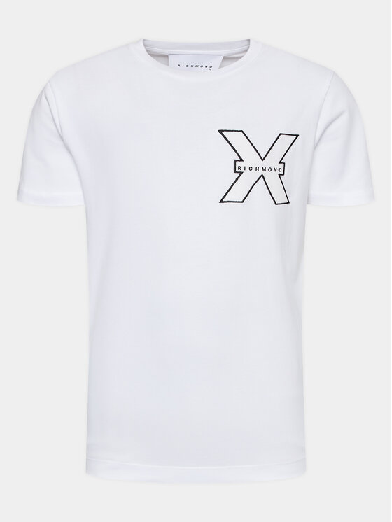 Richmond X Marškinėliai UMA23010TS Balta Regular Fit