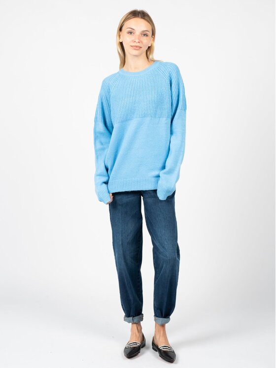 Silvian Heach Silvian Heach Svetr PGA22097 Modrá Regular Fit