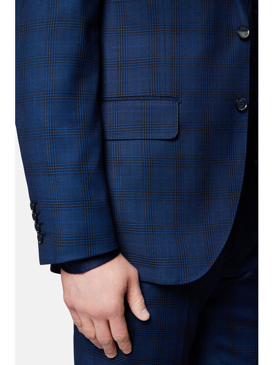Lancerto Lancerto Garnitur Chandalar GA073124000008 Granatowy Slim Fit