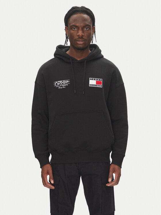 Tommy Hilfiger Tommy Hilfiger Mikina F1 Movie MW0MW41386 Černá Regular Fit