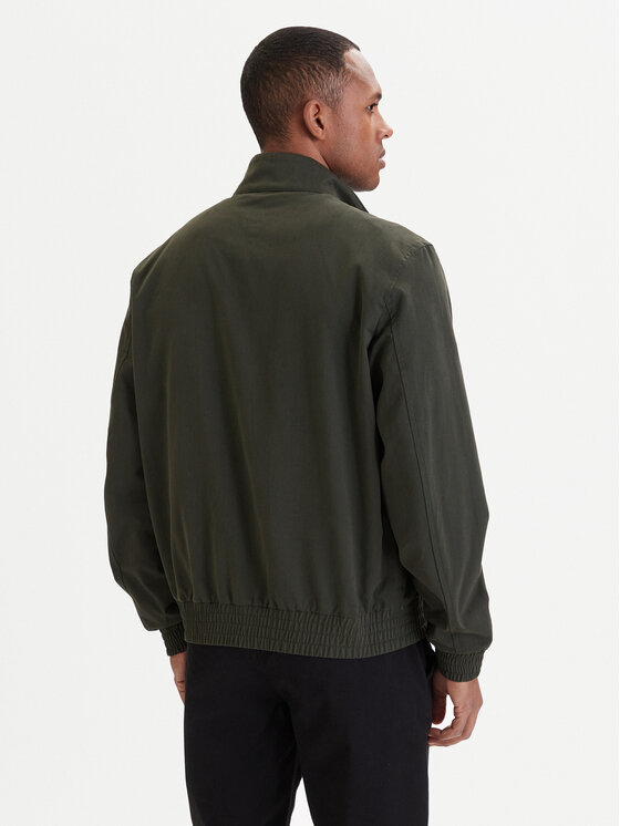 Tommy Hilfiger Tommy Hilfiger Átmeneti kabát Harrington MW0MW42507 Zöld Regular Fit