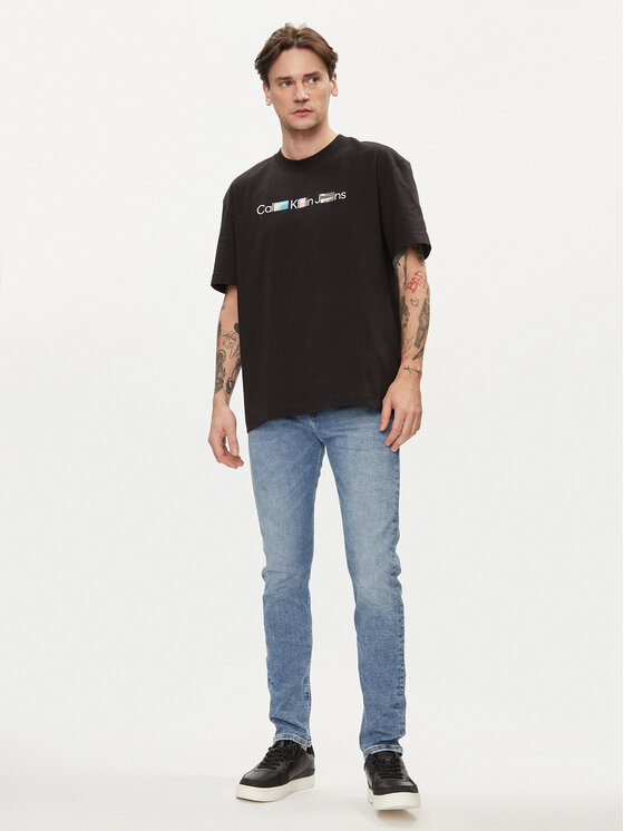 Calvin Klein Jeans Calvin Klein Jeans Jeans hlače J30J324848 Modra Skinny Fit