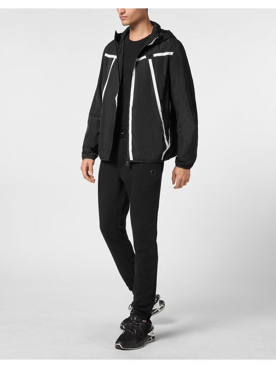 Plein Sport Plein Sport Giacca a vento 14209 Nero Regular Fit