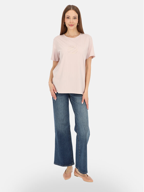 Potis & Verso Potis & Verso T-Shirt Mercy Różowy jasny Regular Fit