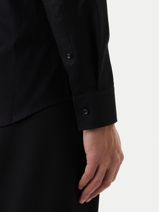 HUGO HUGO Košeľa Kenno 50555295 Čierna Slim Fit