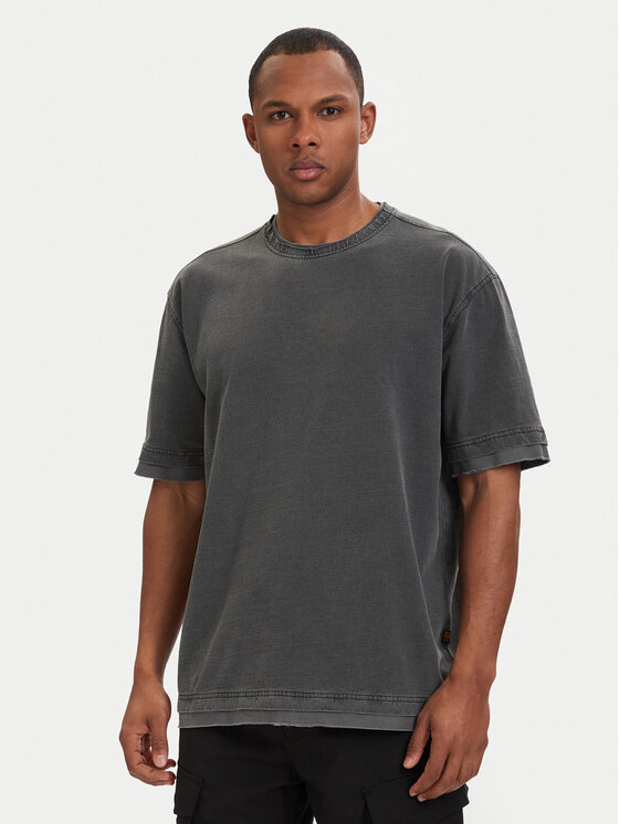 G-Star Raw Tricou Washed Distressed D28896-E401 Negru Relaxed Fit