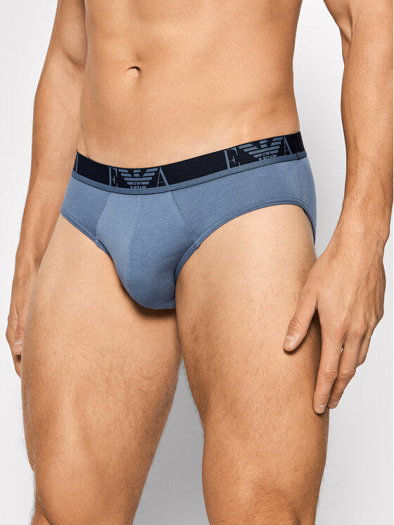Emporio Armani Underwear Emporio Armani Underwear Súprava 3 kusov slipov 111734 1A715 79835 Tmavomodrá