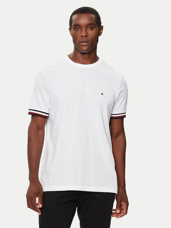 Tommy Hilfiger T-krekls MW0MW36452 Balts Regular Fit