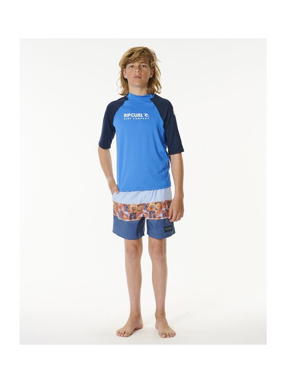 Rip Curl Rip Curl Koszulka do pływania Shock Upf S/S-Boy Niebieski