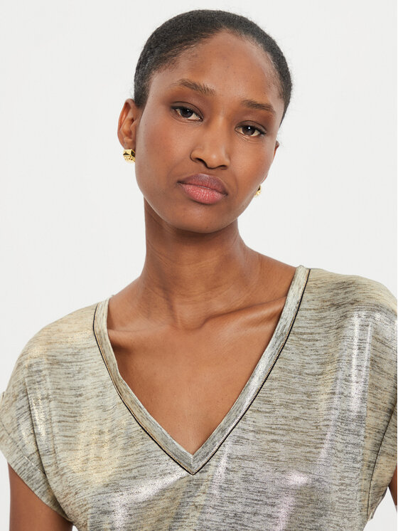 Morgan Morgan T-krekls 242-DAYA1 Zelta Regular Fit