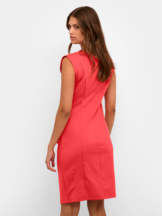 Kaffe Kaffe Cocktail obleka India 10508422 Rdeča Slim Fit