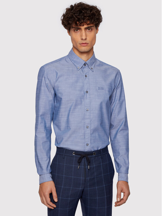 Boss Košeľa Rod_53E 50447478 Modrá Slim Fit