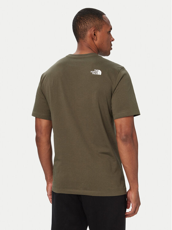 The North Face The North Face Majica Evolution Half Dome NF0A8B6J Zelena Regular Fit