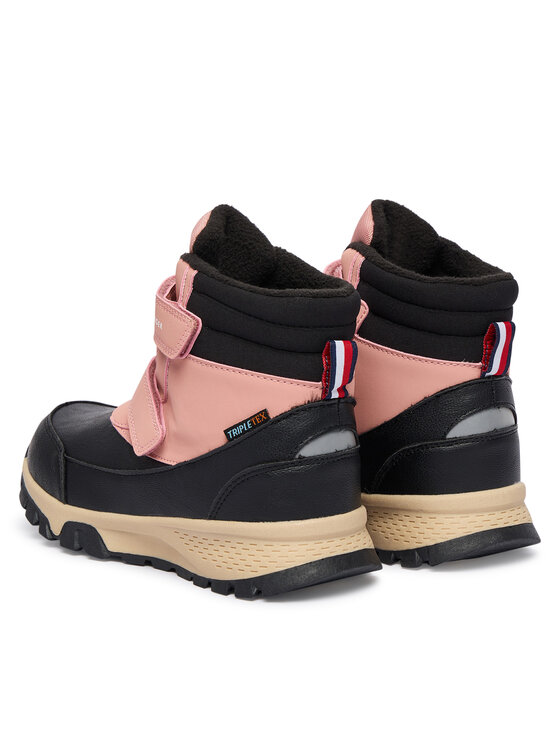 Tommy Hilfiger Tommy Hilfiger Śniegowce Velcro Bootie T1A5-34048-1592 S Czarny