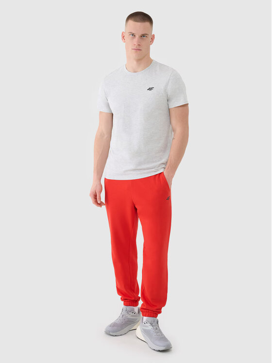 4F 4F Joggery 4FWMM00TTROM1139-62S Czerwony Regular Fit