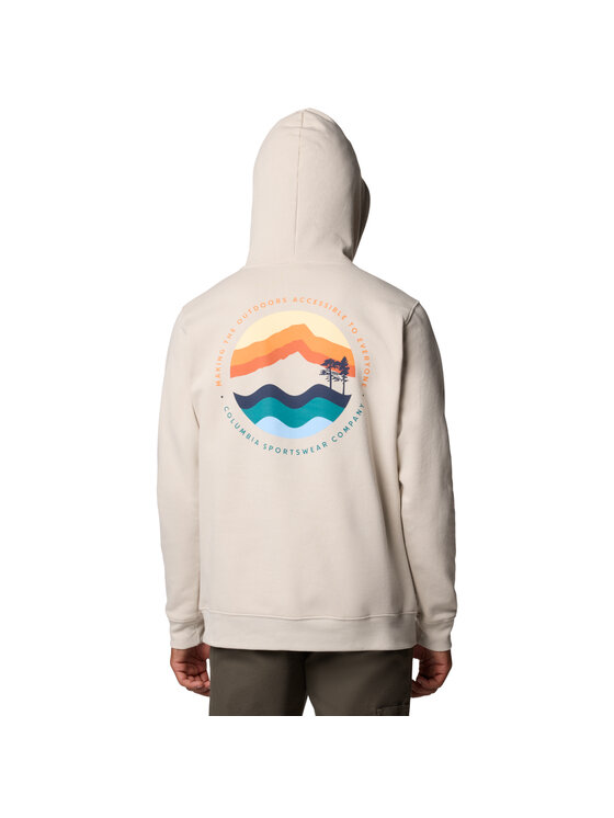 Columbia Columbia Felpa Columbia Columbia Trek Graphic Hoodie Beige Regular Fit