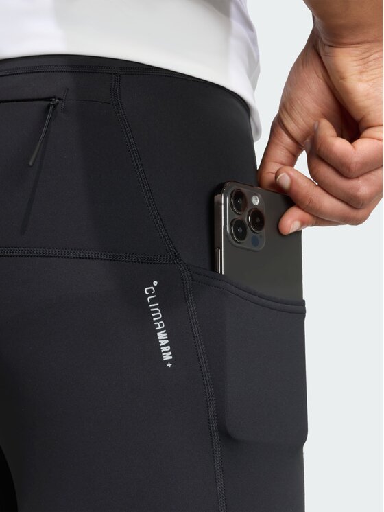 adidas adidas Legginsy Adi365 Running CLIMAWARM Czarny Fitted Fit