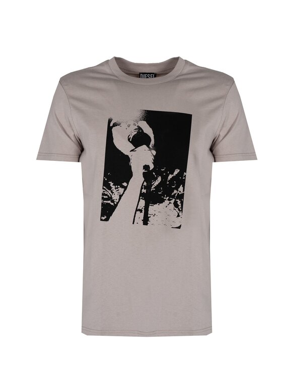 Diesel Diesel T-Shirt A038130QCAH Μπεζ Regular Fit