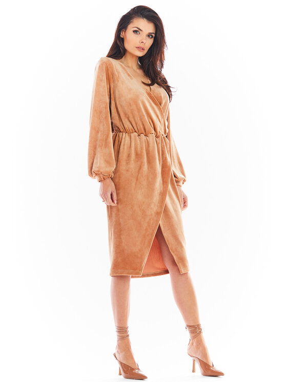 Awama Awama Vestito di maglia A406 Beige