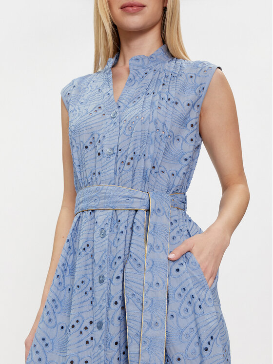 Iconique Iconique Літня сукня Iris IC24-049 Голубий Regular Fit