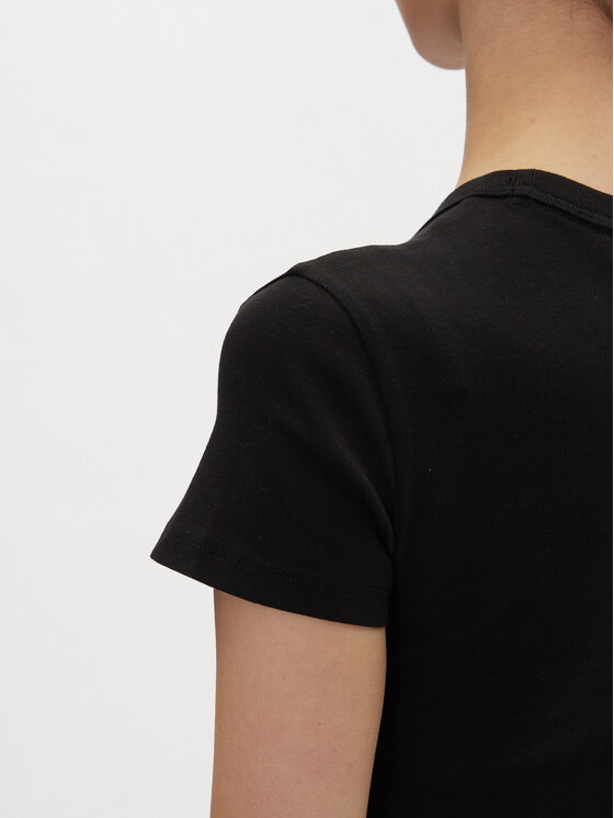 HUGO HUGO T-shirt Delanor_2 50539132 Crna Cropped Fit