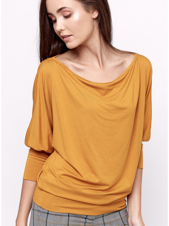 Bubala Bubala Bluzka Musztarda Żółty Loose Fit