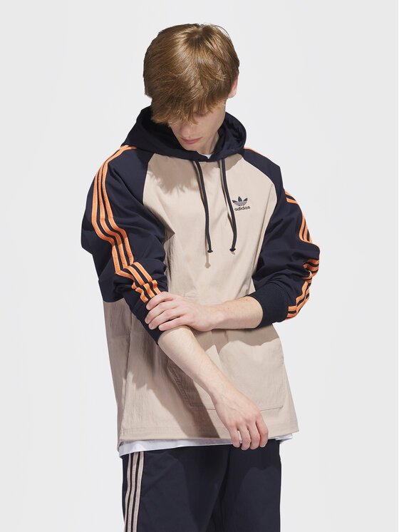 adidas adidas Bluza SST Hooded Windbreaker IC5537 Brązowy Regular Fit