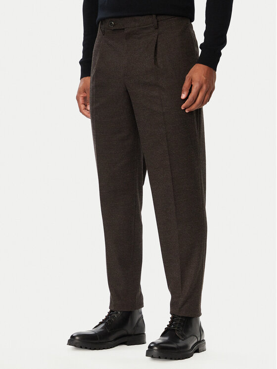 Tommy Hilfiger Tommy Hilfiger Chino kalhoty MW0MW45057 Tmavě hnědá Regular Fit