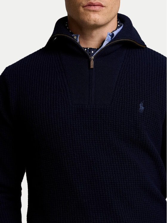 Polo Ralph Lauren Polo Ralph Lauren Πουλόβερ 710941101001 Σκούρο μπλε Regular Fit