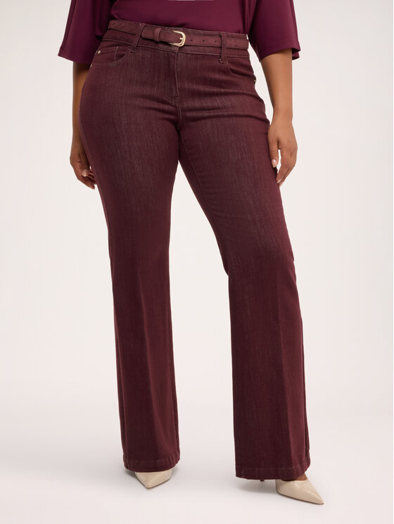 Fiorella Rubino Fiorella Rubino Jeans P481T005406N036 Bordeaux Flare Fit