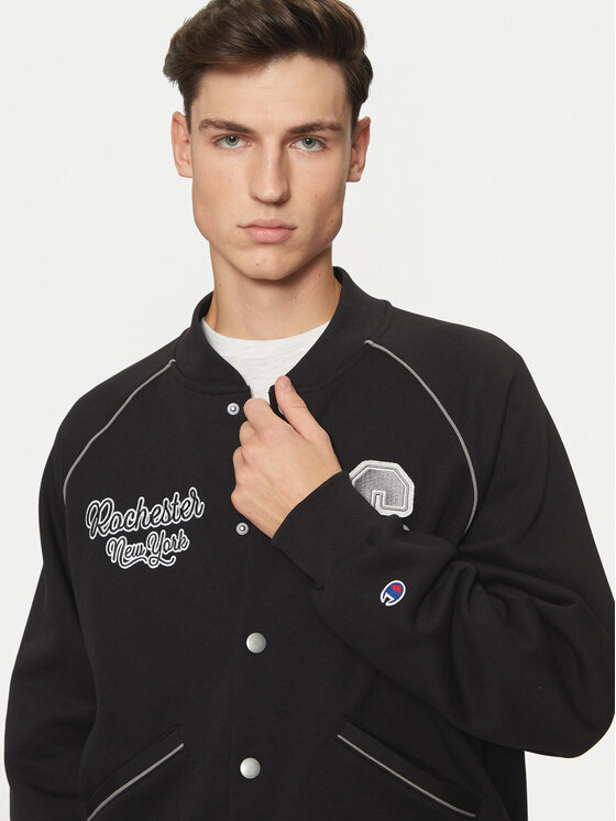 Champion Champion Majica dugih rukava 220443 Crna Loose Fit