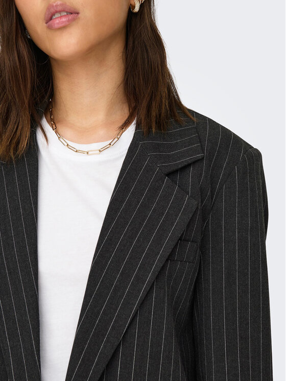 ONLY ONLY Bleizers 15304268 Pelēks Oversize
