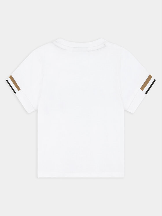 BOSS Boss Komplet t-shirt i spodenki J50624 M Beżowy Regular Fit
