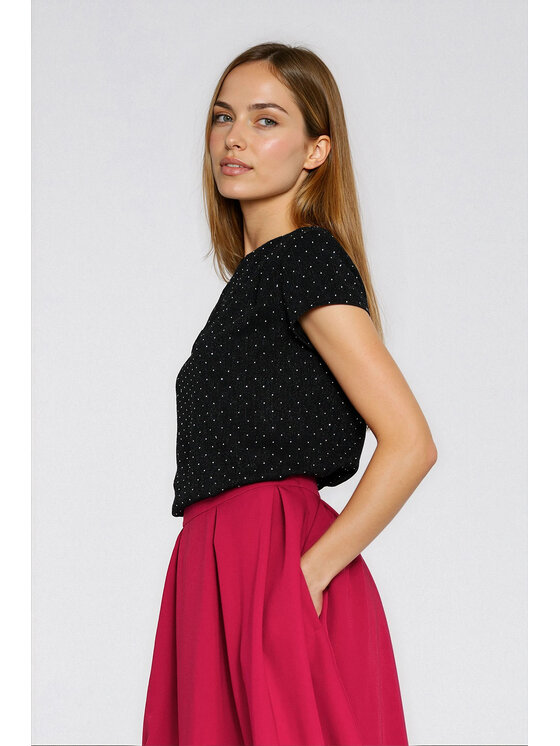 NIFE NIFE Halenka B219 Stříbrná Feminine Fit
