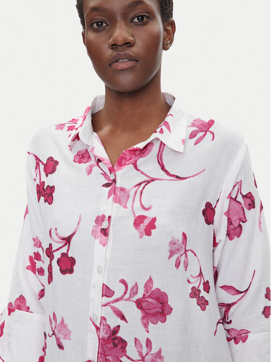 Iconique Iconique Сукня-сорочка IC25-055 Білий Relaxed Fit