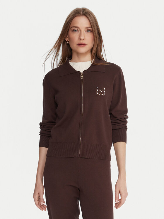 Liu Jo Sport Liu Jo Sport Trenerka TF5249 MS63L Smeđa Regular Fit